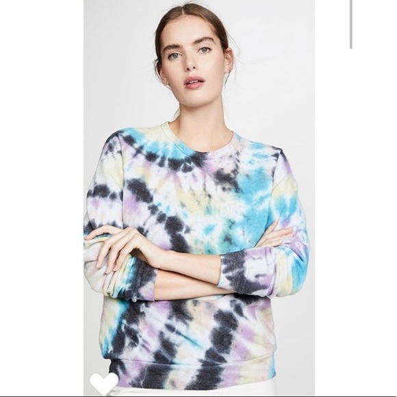 MOTHER Tie Dye Hugger Sweatshirt Crewneck Sweater - Picture 4 of 11